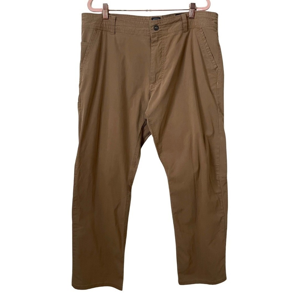 Kuhl Pants Mens 38x30 Tan Legendary Straight Leg Outdoor‎ Hiking Gorpcore Cotton